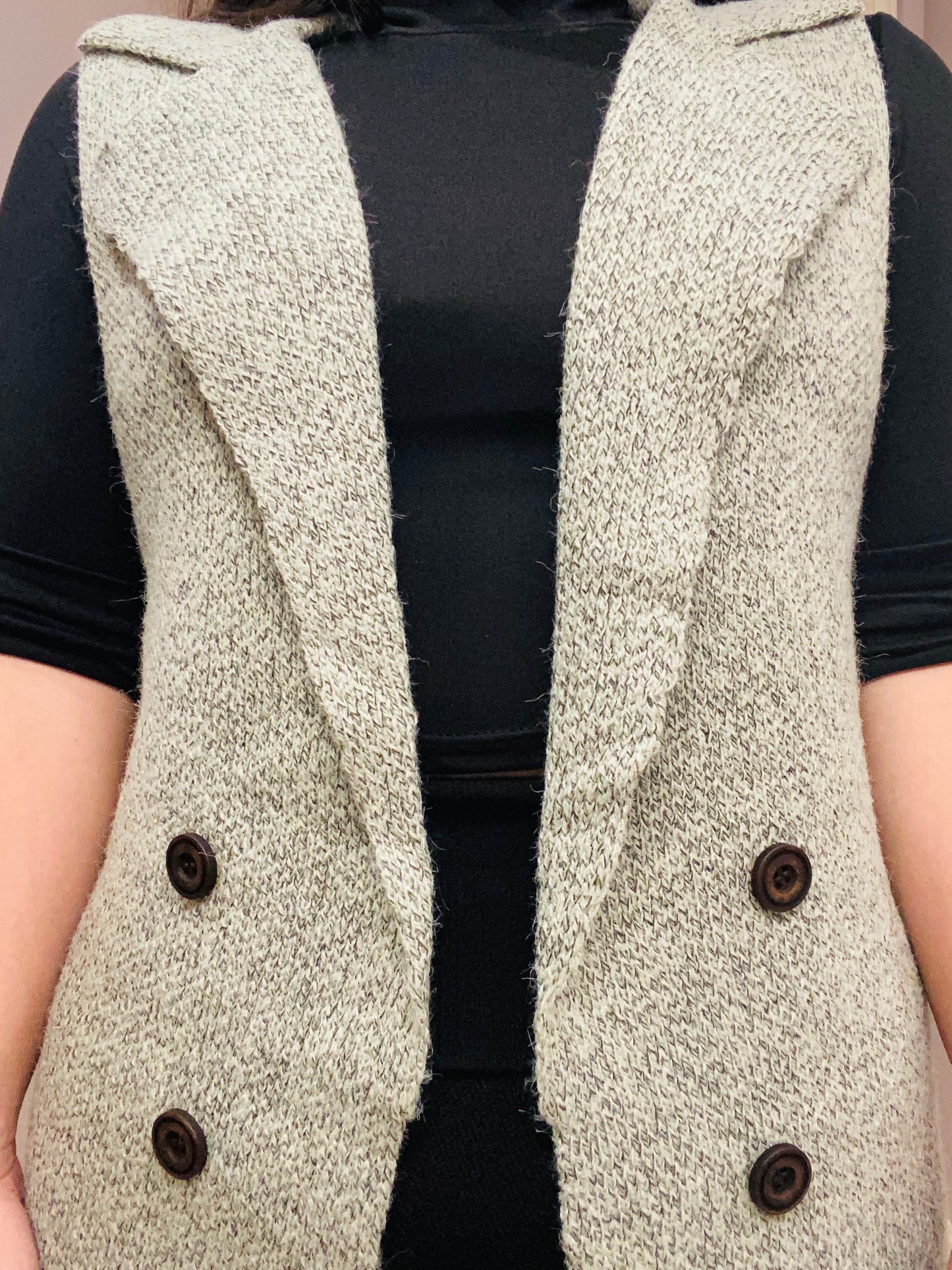 "Lucky" Sleeveless Cardigan